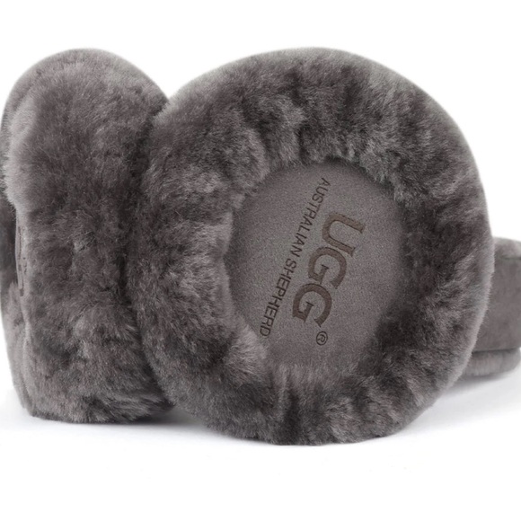 UGG Charcoal Shearling Ear Warmers - Picture 3 of 4